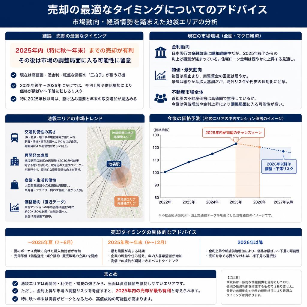 売却の最適な時期とは？