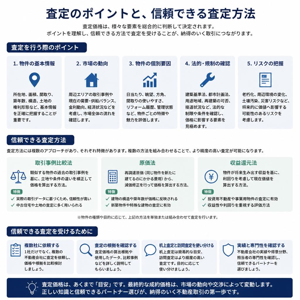 不動産査定のポイント
