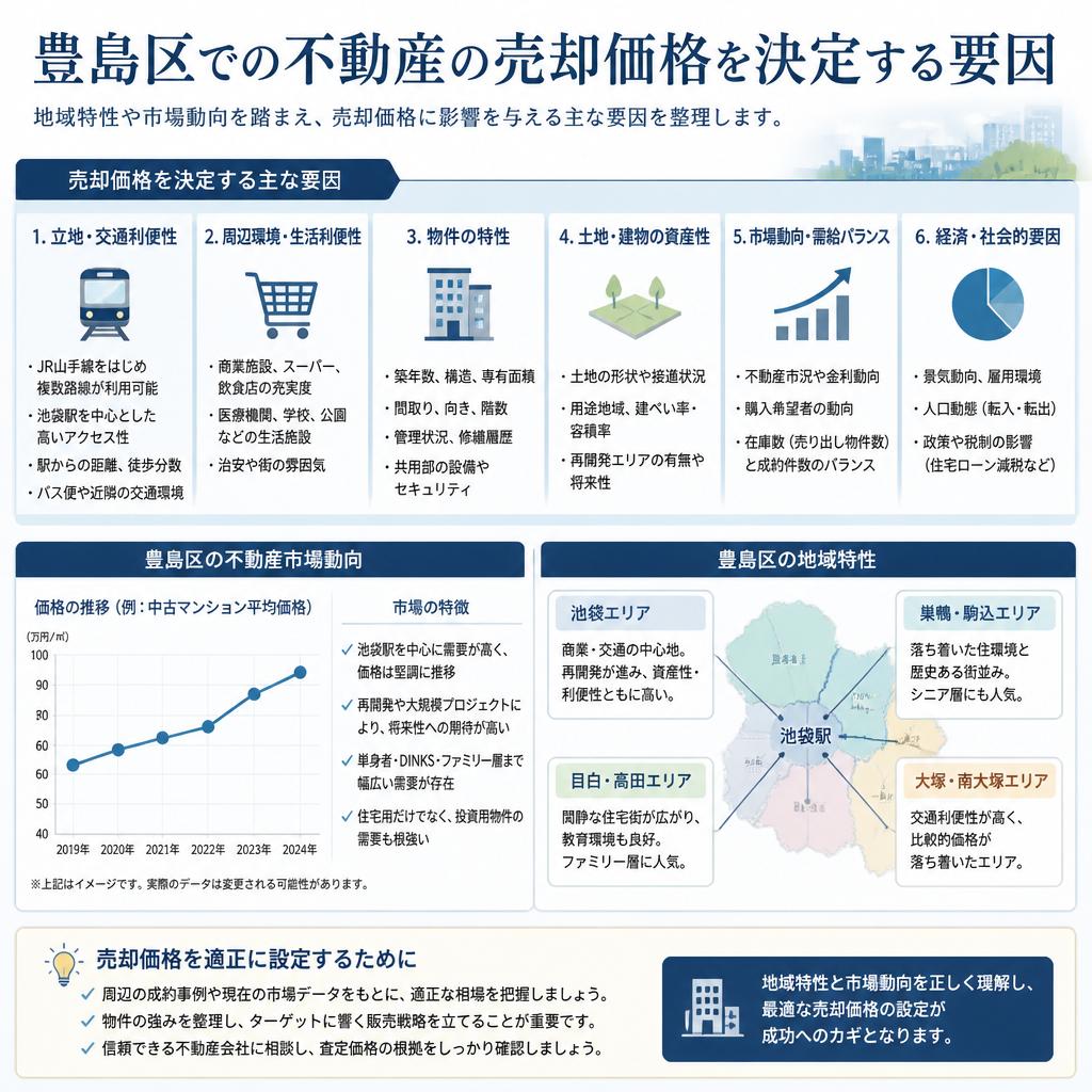 売却価格の決定要因とは？