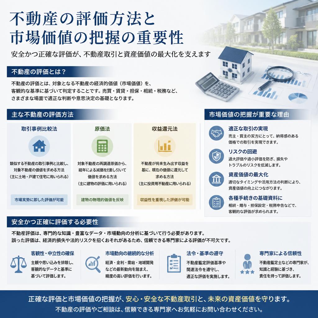 不動産評価の専門家によるサポート
