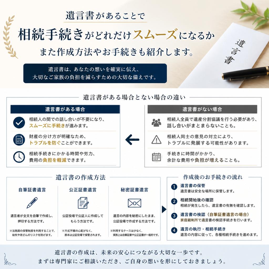 遺言書の作成とその重要性