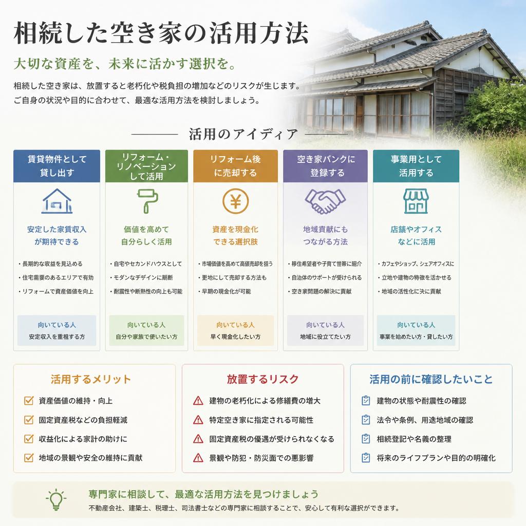 空き家の活用法とは？