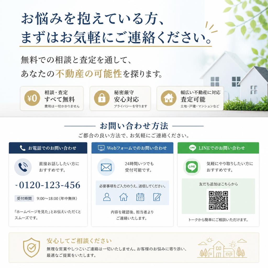 今すぐ相談！お見積りは無料！