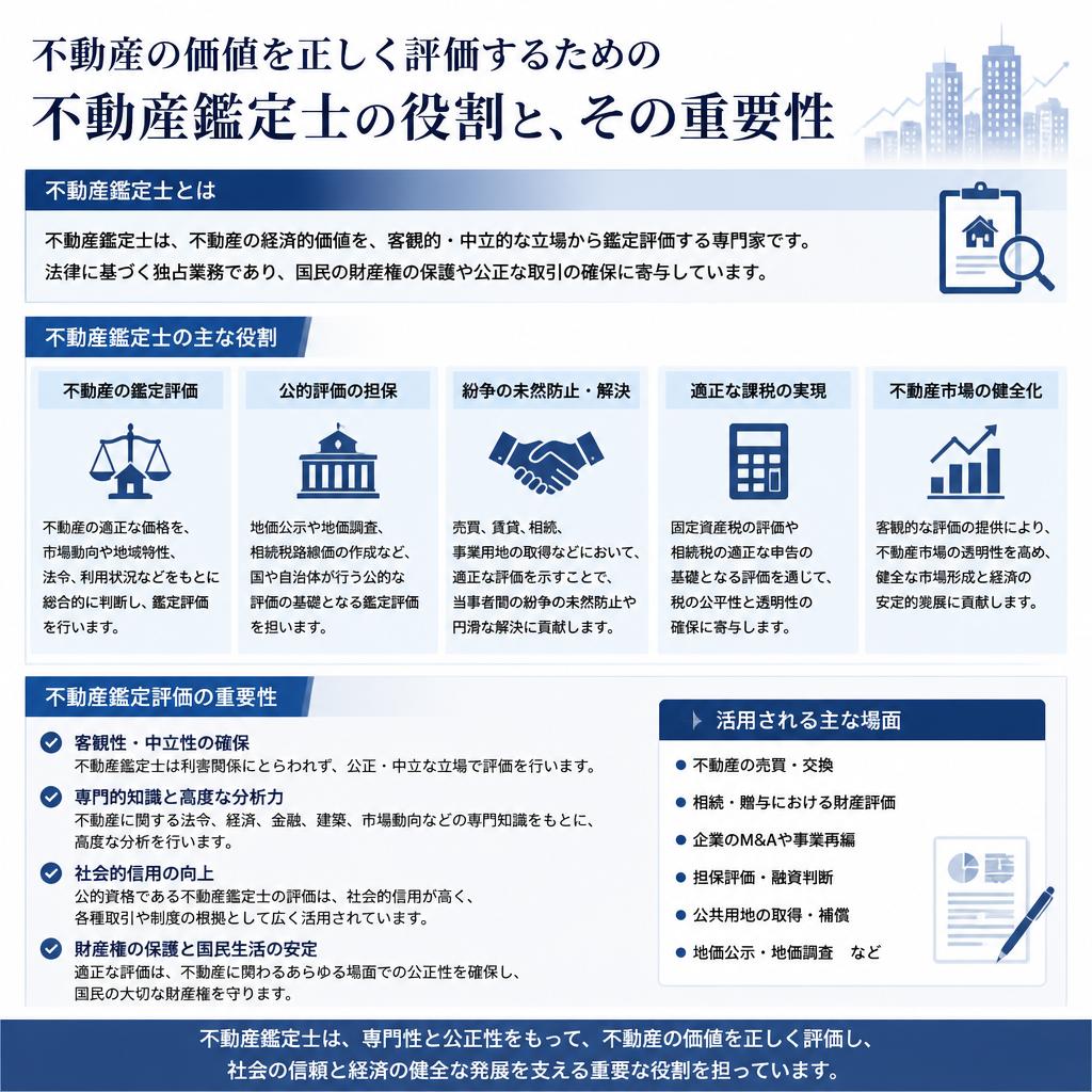 不動産鑑定士の重要性