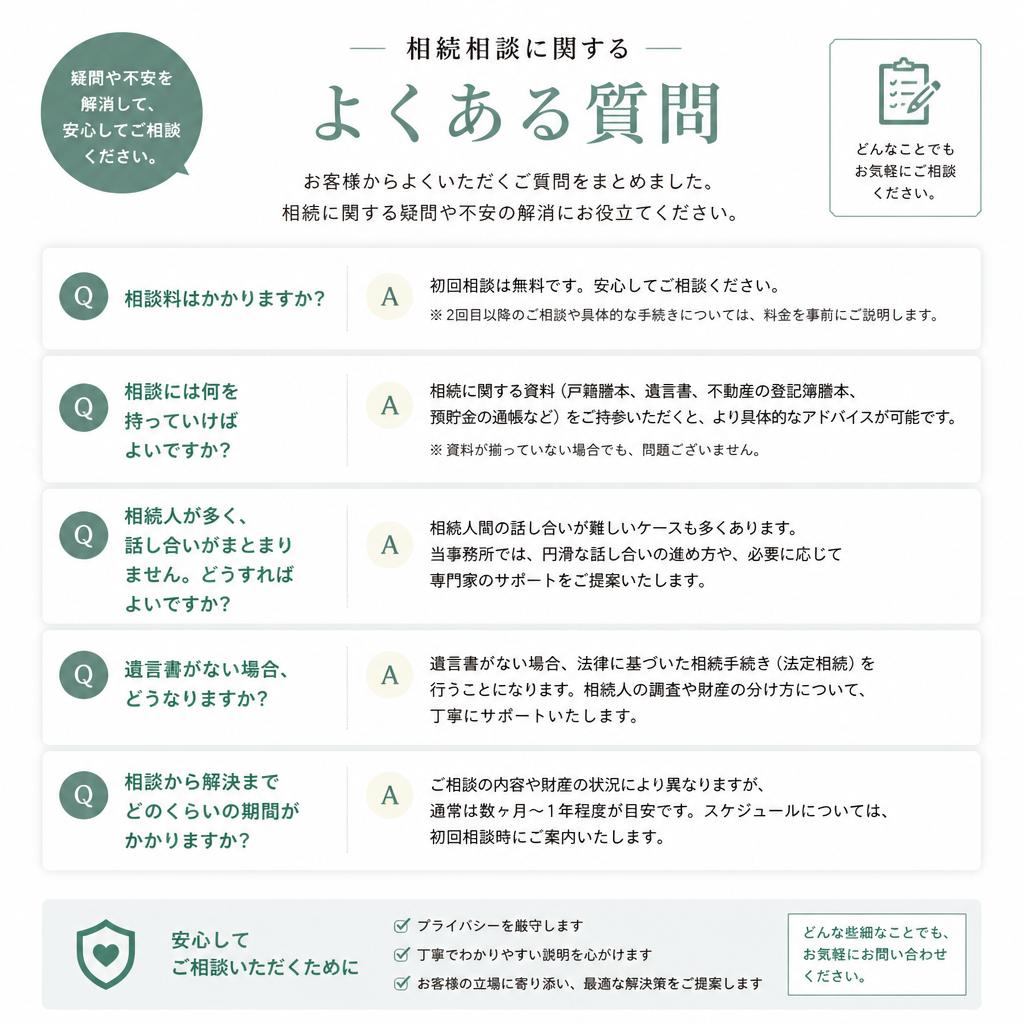 よくある質問 - お問い合わせの前に